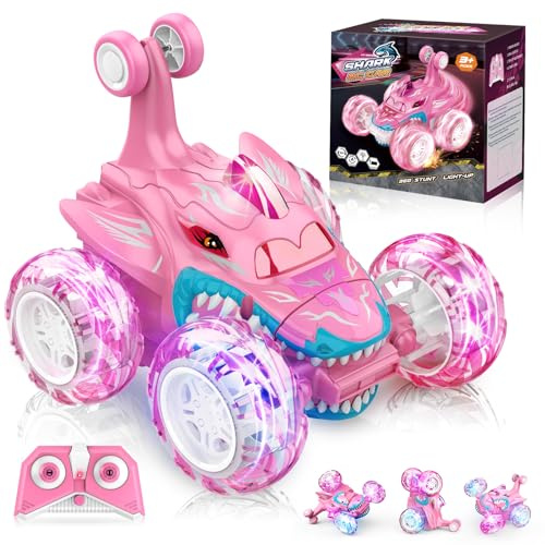Dislocati RC Stunt Auto, 2.4Ghz 360°-Drehung LED Ferngesteuertes Auto, Spielzeug & Geschenke für Kinder ab 3-10