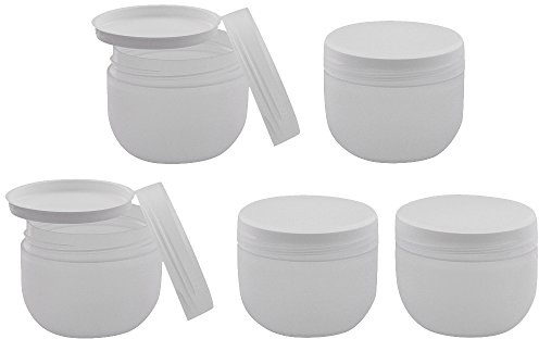 KunststoffdoseRun, Creme-Dose, 100 ml, m. Abdeckscheibe Kosmetex Kosmetikdose, matt, leer, 5× 100 ml