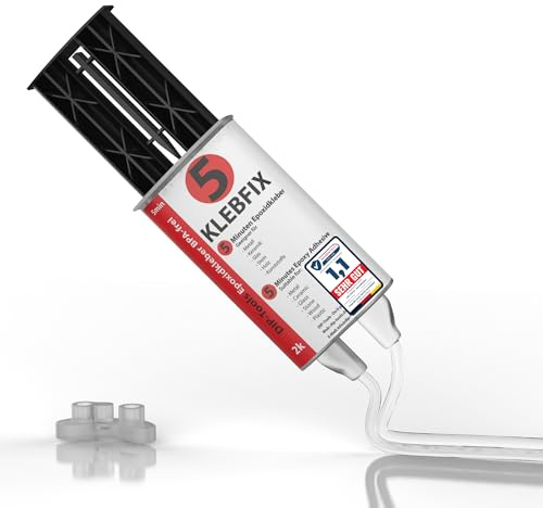 DIP-Tools Wiederverschließbarer Epoxidharz 2k Kleber - 2 Komponenten Kleber, Epoxidharz mit Härter, Epoxy Resin - Metallkleber, Alleskleber (1x25ml)
