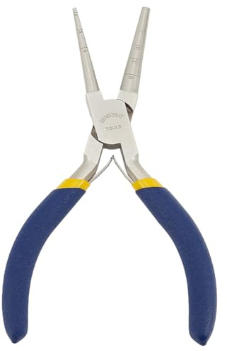 BENECREAT Drahtschlaufenzange Mit Rutschfestem Griff, Präzisions-Rundzange (2~8-Mm-Schlaufen) Zum Herstellen von Perlenschmuck Und Drahtformen
