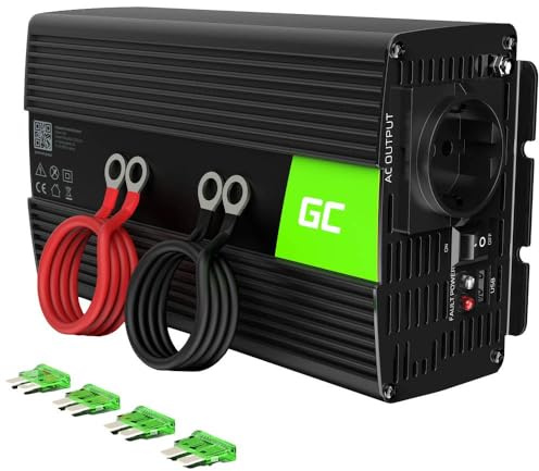 Green Cell 1000W/2000W 12V auf 230V Reiner Sinus Volt kfz Spannungswandler Wechselrichter Konverter Pure Sine Wave Power Solar Inverter DC AC Umwandler Stromwandler Wohnwagen Auto Autoladegerät