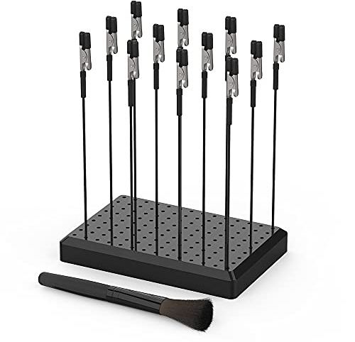 Actekart Malerständer-Basishalter und 12 Krokodilklemmen-Sticks, Modellierwerkzeuge für Airbrush-Spray für Gundam/Hobby/DIY-Modellbauteile