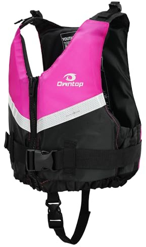 Owntop Schwimmweste für Jugendliche und Kinder, Leichte Auftriebsweste Jacke Unisex, Verstellbare Schwimmhilfe mit bequemem Schrittgurt für Kajakfahren, Angeln, Schwimmtraining alle Wassersportarten.