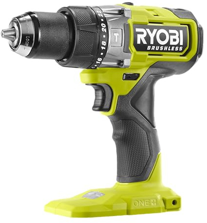 RYOBI 18 V ONE+ Brushless Akku-Schlagbohrschrauber RPD18BL2-0, max. Drehmoment 95 Nm, 24 Drehmomenteinstellungen, 13 mm Schnellspannbohrfutter, G5 GripZone, ohne Akku und Ladegerät