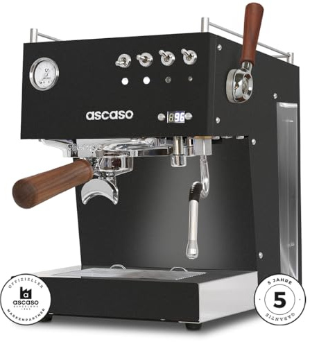 Ascaso Steel DUO Plus Siebträgermaschine schwarz