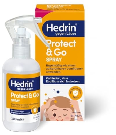 HEDRIN Protect & Go Spray – Die wirksame Prävention gegen Kopflausbefall, Klinisch belegte Wirksamkeit und benutzerfreundliche Lösung zur Vorbeugung von Läusen