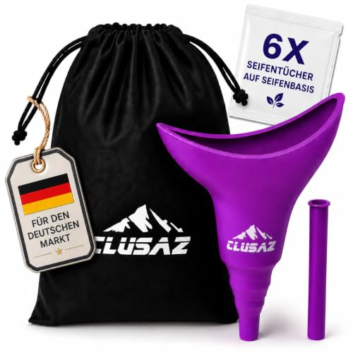 CLUSAZ Frauenurinal, Urinella Frauen Im Stehen Pinkelhilfe, Damen Faltbare Reise Gadgets Für Camping, Festival, Draußen, Portable Toilette Zubehãr