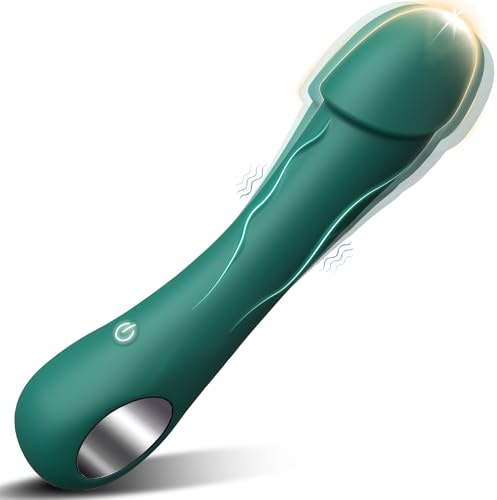 Silikon Klassische Vibrator Vibration für Frauen Sexspielzeug Vibratoren für sie Klitoris Leise, Sex Toys Realistische Dildo Analvibrator für Paare mit 10 Modi G-Punkt Vibrators (Kieferngrün)