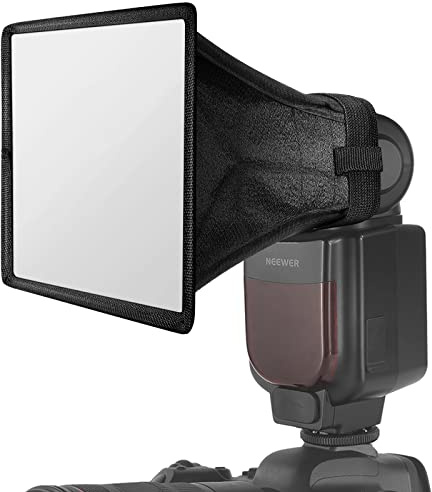 NEEWER Blitzdiffusor Licht Softbox 5" x 4", Universal, zusammenklappbar mit Aufbewahrungstasche Kompatibel mit Canon Nikon Sony Godox Yongnuo NEEWER Speedlight