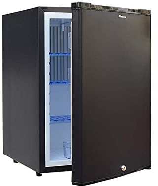 Smad 50L Wohnmobil Kühlschrank 12V 230V für Auto, LKW, 0-10 ° C, Camper Kühlschrank mit Schloss, Wendetür, Schwarz