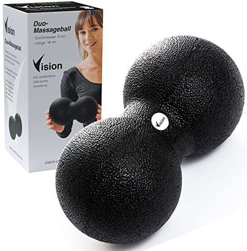 Vision Duo Massageball 8 x 16cm Faszien Selbstmassage umweltfreundlich