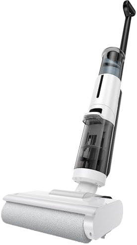 JONR ED12 Lite Nass Trockensauger Akku, Selbstreinigung, Saug Wisch Staubsauger, Saugwischer Kabellos, Kantenreinigungsbürste 6mm, 750mL Wassertank, Anti-Verwirrungs-Haar für Harte Boden, Tierhaare