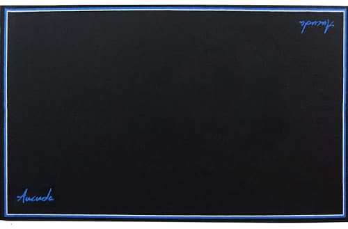 Aucuda Schlagzeugteppich, 120x180cm rutschfest Schalldicht Drum Teppich Matte Innen und Außen, Elektronisches Jazz Schlagzeug Kit für Bass Snare Drum, Indoor Schallschutz Akustik Teppich, Schwarz.