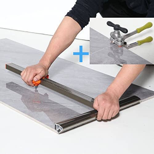 youkzuan tile cutter manuelle Fliesenschneider Tool Kit mit großen Fliesenschneider (kann 48 schneiden), leistungsstarke Zange, 3Pcs Schneidklingen und 3Pcs Schneidräder