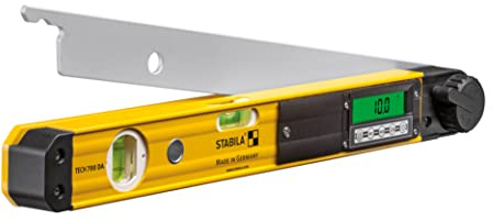 STABILA Elektronischer Winkelmesser TECH 700 DA, 45 cm, 1 Digital-Display, Messbereich: 0° – 270°, Anzeige-Modus: Grad, 1 Horizontal-Libelle, 1 Vertikal-Libelle, Schutzklasse IP 54, Tasche