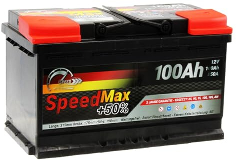 Autobatterie Speed Max L4100MAX 100Ah 850A 12V