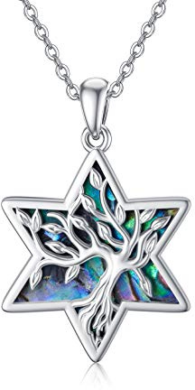 YAFEINI Baum des Lebens Halskette S925 Sterling Silber Kristall Baum des Lebens Anhänger Halskette Keltischer Knoten Baum des Lebens Schmuck für Frauen Geschenke