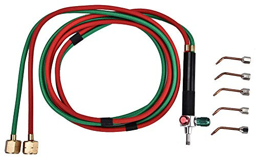 Schmuck-Lötbrenner, Schmuckverarbeitungsgeräte, Sauerstoff-Schweißbrenner-Werkzeug, Flammenpistolen-Verriegelungsfunktion, Nachfüllbarer Butan-Mikrobrenner mit 5 Spitzen