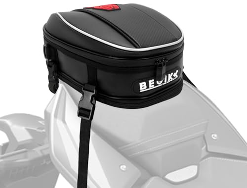 Motorradtasche Motorrad Hecktasche für die meisten Dirt Pit Bike Dual Sport | Roter Rucksack, Mikrofaser, Gepäcktasche, multifunktionale Sportaufbewahrung