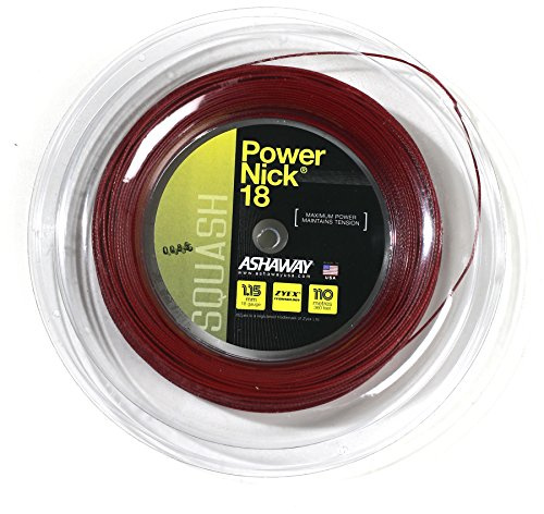 ASHAWAY PowerNick 18 Squash-Saite, 110 m Spule