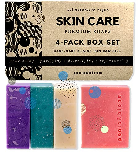 Poola & Bloom Duschgel Duschseife Männer Geschenkset Naturseife Feste Seife