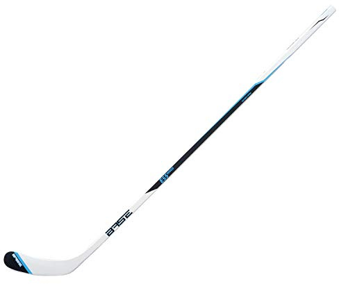 Base Schläger E55 Wood - 54 - JR. | Links- und Rechtsschuss | 137 cm | Für Straßen- und Eishockey | Für Kinder ab 8 Jahren | Junioren