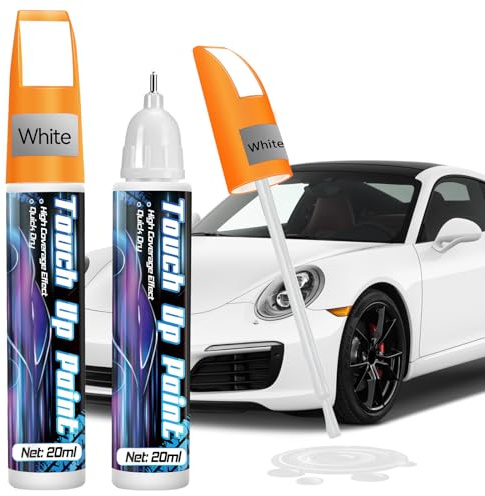 prowithlin Lackstift Auto [40ml] - 2 Stück - Professioneller für Auto Kratzer - Schnelltrocknend und Präzise Reparatur - Auto Lack Reparatur Stift, 40ml (Lackstift Weiß)