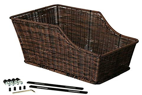 LTJ 030017 HR Fahrradkorb Kunststoff Rattan Gepäckträgerkorb
