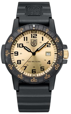 Luminox Herren Analog Schweizer Quarzwerk Uhr mit Kunststoff Armband XS.0325.GP, Schwarz