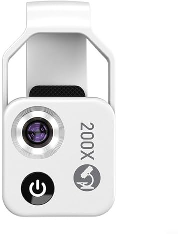 200X Handy-Mikroskop-Objektiv mit LED-Licht, tragbares digitales Mikroskop für Kinder, Handmikroskop, Dermatoskop, Hautdiagnose, Haaranalysator