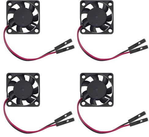 GTIWUNG 4 Stück Mini Lüfter Bürstenlose Lüfter Kühler Trennschnittstelle DC 3,3 V 5 V 30x30x7 mm