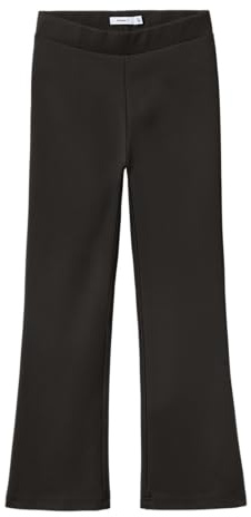 NAME IT Mädchen Nkffrikkali Bootcut Pant Noos Hose, Schwarz, 134