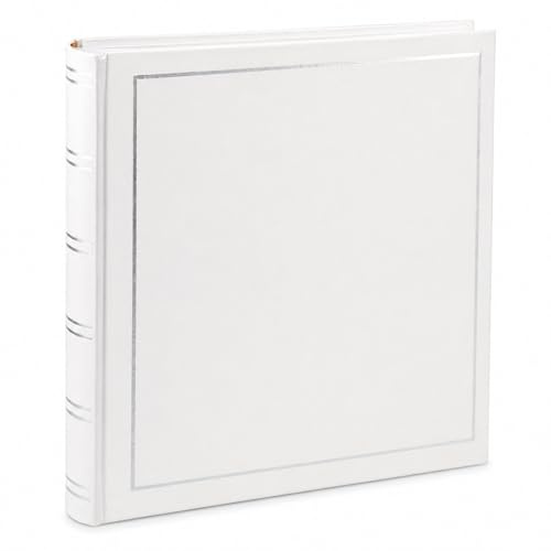 Classic Fotoalbum 30x30 cm 100 weiße Seiten Seiten Jumbo Buchalbum Fotobuch: Farbe: Weiß