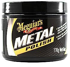 Meguiar's G211606EU Metal Polish, 170g, Metallpolitur - Geeignet für Aluminium (poliert, gegossen und gefräst), Chrom, Edelstahl, Messing, Kupfer, Silber und andere glänzende Komponenten