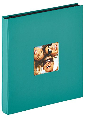 walther design Fotoalbum petrolgrün 400 Fotos 10x15 cm Einsteckalbum mit Cover-Ausstanzung, Fun EA-110-K