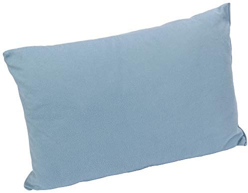 10T Deluxe Pillow Deluxe - Reisekissen Mikrofleece Blau, Grau - Kopfkissen Antibakteriell, Leicht, Waschbar & Hautfreundlich, Ideal für Reisen, Camping & Outdoor Komfort - 40x30x10 cm