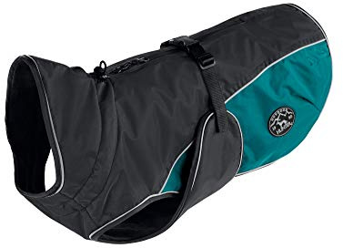 HUNTER Hundemantel UPPSALA COZY, Farbe: anthrazit/petrol, wasser- und windabweisend, wärmendes Innenfutter, reflektierend, optimaler Komfort, waschbar bei 30 °C, für kalte Tage, Größe: 30