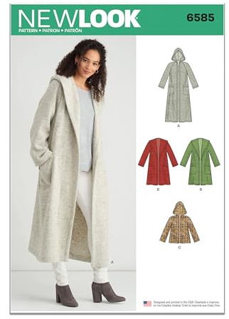 New Look Schnittmuster, Papier, Weiß, 32 bis 50 (XS bis XL)