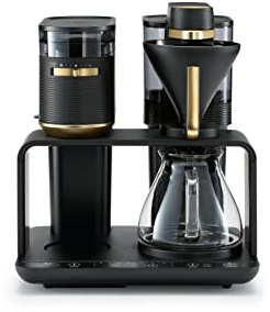 Melitta EPOS Filterkaffeemaschine mit Mahlwerk, schwarz-gold