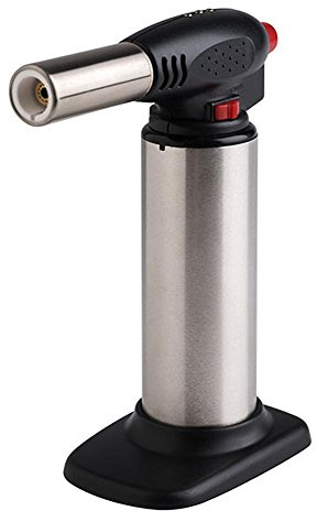 APS Flambierbrenner, Edelstahl | Gasbrenner zum Flambieren von Speisen; stufenlose Flammenregulierung bis zu 1300 degreeC; ABS; 77315
