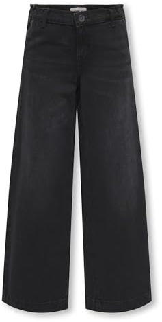 ONLY Mädchen Kogcomet Wide DNM Pim528 Noos Hose, Washed Black, 152 EU