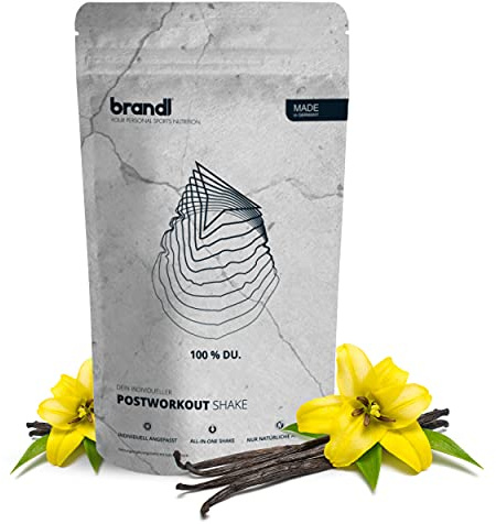 brandl® Protein-Pulver All-in-One Post Workout | Whey, Creapure, Ashwagandha, Elektrolyte & Superfoods | 1000g Vanille