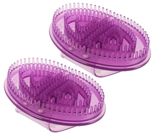 BESTYASH 2 Teilige Meridian Massagebürste Silikon Körpermassagebürste – Handschrubber Zur Entspannung Ergonomisch Und Hautfreundlich – Massagegerät Für Zuhause Und Den Salon