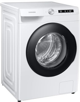 Samsung WW90T504AAW/S2 Waschmaschine, 9 kg, 1400 U/min, Ecobubble, SimpleControl-Bedienkonzept,WiFi-SmartControl, Hygiene-Dampfprogramm, Weiß
