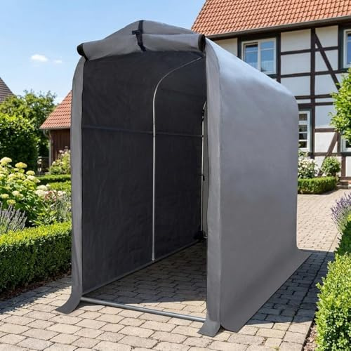 Kapler Fahrradgarage Winterfest Zelt 2 Fahrräder : Stabiler Unterstand verzinkter Stahl - wasserdichte Fahrradbox Geräteschuppen 180x94x175 cm