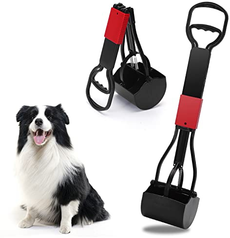 Nobleza Pooper Scooper Faltbar Hundekotschaufel mit Einfach Nutzbarem Hebel und Hochdruck Feder Hundekotschaufel