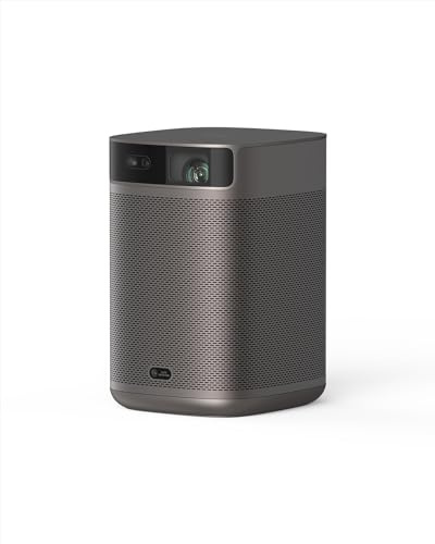 XGIMI MoGo 2 Pro 1080P Mini-Projektor, Tragbar, WiFi und Bluetooth | Android TV 11.0, 400 Lumen, 2 x 8 W ISO-Lautsprecher, unterstützt 4K, Autofokus, Objektenvermeidung und Bildanpassung