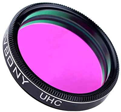 Svbony Teleskopfilter 1.25", UHC Filter Reduziert Lichtverschmutzung Kontrast Erhöhen, Okularfilter für Nebel Deep Sky Astronomische Beobachtung und Astrofotografie