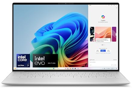 Dell XPS 13 (9350) Laptop Copilot+ PC 13.4 Inch FHD+ 120Hz, Intel Core Ultra 7 Series 2 Intel - Evo Edition, Intel Arc, 32GB RAM, 1TB SSD, Windows 11 Home, German QWERTZ Backlit Keyboard, Platinum