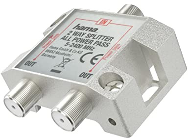 Hama SAT-Verteiler, 2-Fach, voll geschirmt